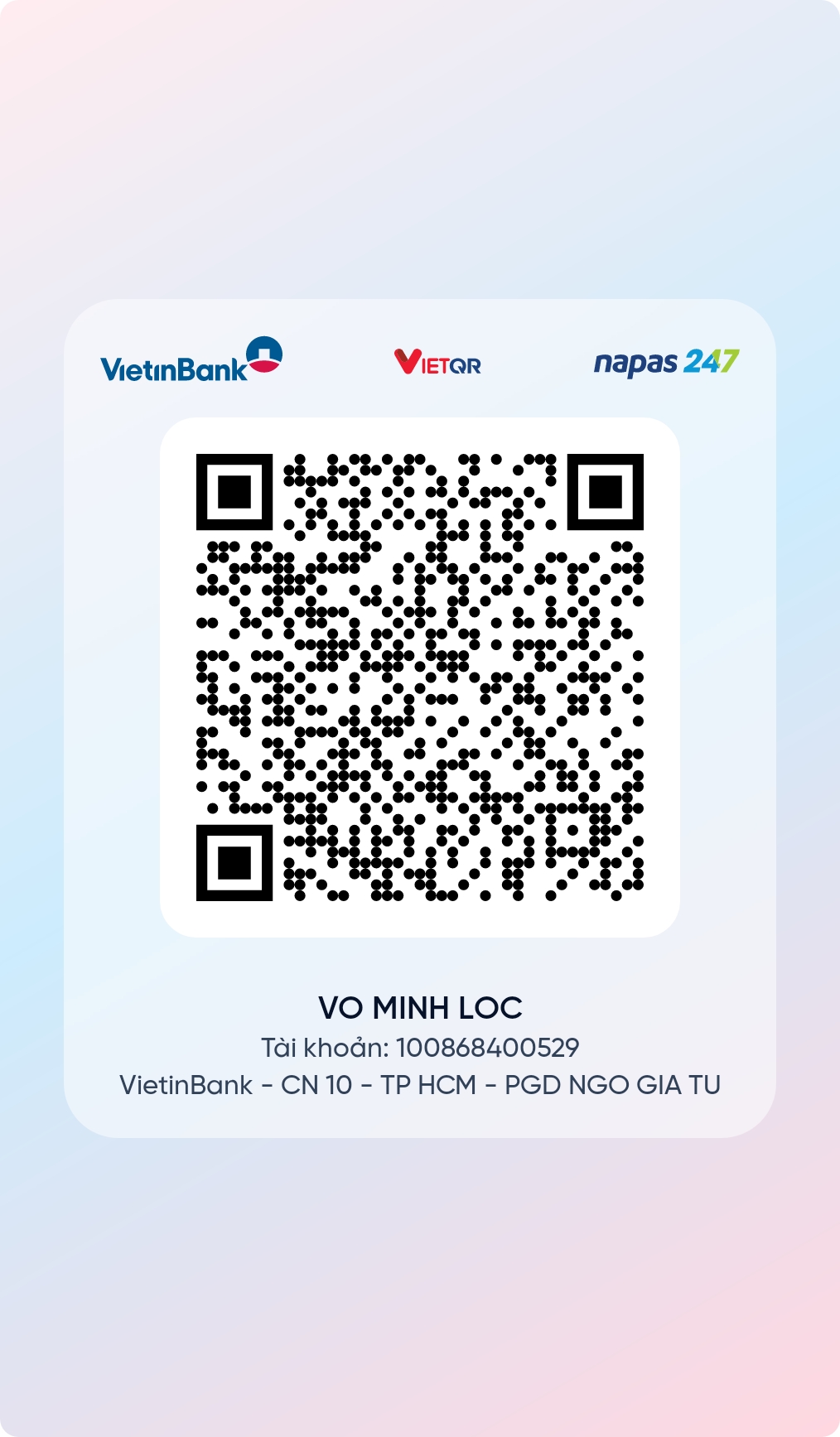 Mã QR Thanh Toán